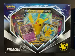 LOT Pokemon Pikachu TCG v Box Trading Card Game Collection 8 packs fusion strike 820650851179 - Image 3