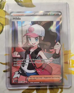 Hilda 164/086 Full Art Ultra Rare SV: White Flare Pokemon TCG Trainer Card - Image 1