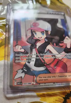 Hilda 164/086 Full Art Ultra Rare SV: White Flare Pokemon TCG Trainer Card - Image 3