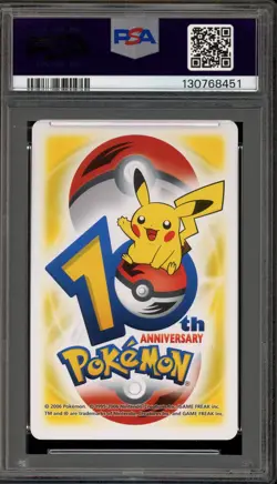 Pokemon 10th Ann. Playing Cards Ponyta/Rapidash Yellow 3 of Spades PSA 9 Mint - Image 2