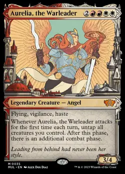 Aurelia, the Warleader Light Play, English Magic the Gathering MTG March of the - Image 1