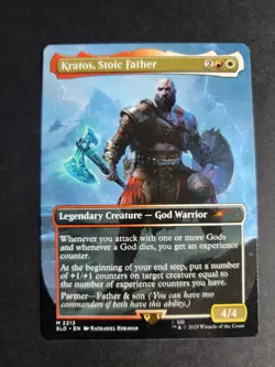 Kratos, Stoic Father 2213 Mythic MTG God of War Secret Lair - Image 1
