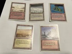 Magic the Gathering Revised dual lands set (all ten) MP, HP, DM - Image 1