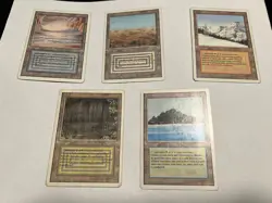 Magic the Gathering Revised dual lands set (all ten) MP, HP, DM - Image 3