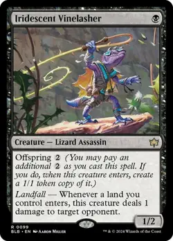 x1 Iridescent Vinelasher R MTG Bloomburrow M/NM, English - Image 1