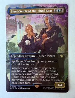 Emet-Selch of the Third Seat - Chocobo Track Foil - Final Fantasy MTG - FIN #473 - Image 1
