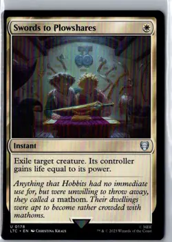 SWORDS TO PLOWSHARES 178 COMMANDER: LORD OF THE RINGS MAGIC: THE GATHERING NM - Image 1