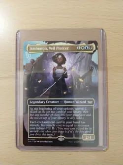 Aminatou, Veil Piercer Borderless Mythic, Duskmourn Commander #001, MTG Magic - Image 1