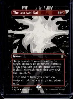 2025 Magic The Gathering Last Airbender The Last Agni Kai Rare #0314 - Image 1