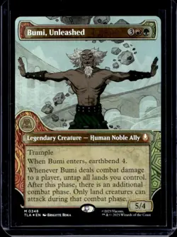 2025 Magic The Gathering Last Airbender Bumi Unleashed Mythic Rare #0348 - Image 1