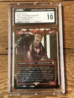 Seifer Almasy (Borderless) (Surge Foil) - FINAL FANTASY (FIN) MTG CGC 10 - Image 1