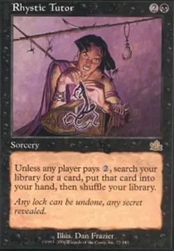 Rhystic Tutor Magic mtg Moderate Play, English Prophecy x1 - Image 1