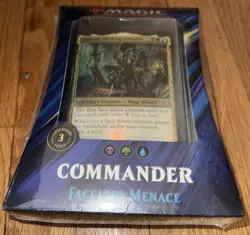 Faceless Menace Commander Deck Magic The Gathering 2019 Brand New Factory Sealed 630509892563 - Image 1
