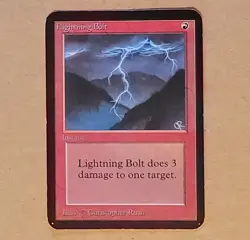 MTG - Magic the Gathering - Alpha Lightning Bolt - LP - Image 1