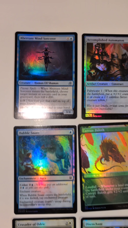 Magic the Gathering 50 Holo Foil bulk lot mixed set NO DUPLICATES Used MTG FL305 - Image 2