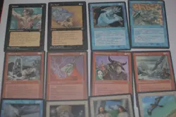 MTG 12 homelands minotaur black red mesa falcon dry spell dark maze magic cards - Image 1