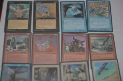 MTG 12 homelands minotaur black red mesa falcon dry spell dark maze magic cards - Image 2