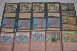 MTG 17x mind ravel sabretooth tiger red black orcs playsets magic card lot MP - Image 1