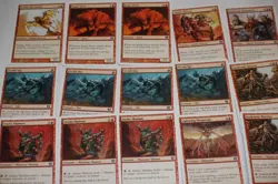 MTG 15x 8th & 9th edition orcish spy playset red magic card lot MP - Image 1