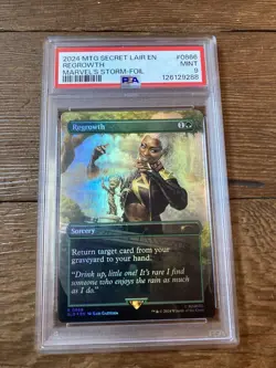 Regrowth (Rainbow Foil) Secret Lair Drop Series (SLD) Magic the Gathering PSA 9 - Image 1