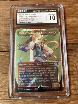 Zidane, Tantalus Thief (Borderless) Surge Foil - FINAL FANTASY (FIN) MTG CGC 10 - Image 1