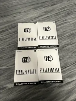 Lot Of (4) MTG Final Fantasy Collector Booster Pack Factory Sealed - Image 1
