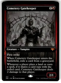 MTG Cemetery Gatekeeper Innistrad: Double Feature 415 Regular Mythic MTG NM - Image 1