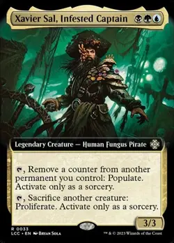Xavier Sal, Infested Captain - Foil Extended Art LCC MP MTG - Image 1