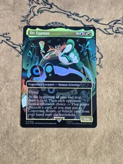 Dr. Eggman (Rainbow Foil) 2084 Secret Lair Drop Foil NM - Image 1
