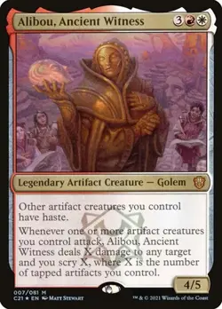 Alibou, Ancient Witness - Foil Commander 2021 MP MTG - Image 1