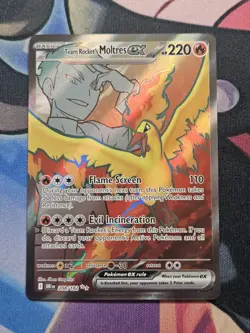 Pokemon TCG Team Rockets Moltres EX Destined Rivals 208/182 Ultra Rare NM Card - Image 1