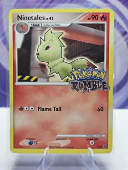 Ninetales 3/16 Pokemon Rumble Holo Stamped Pokemon TCG 2009 Vintage LP/MP - Image 1