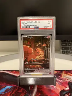 2025 POKEMON MEG EN-MEGA EVOLUTION ILLUSTRATION RARE#138 VULPIX PSA 9 - Image 1
