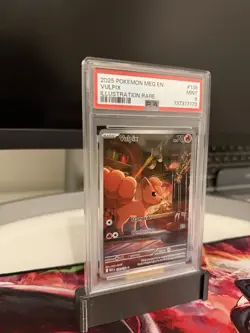 2025 POKEMON MEG EN-MEGA EVOLUTION ILLUSTRATION RARE#138 VULPIX PSA 9 - Image 2
