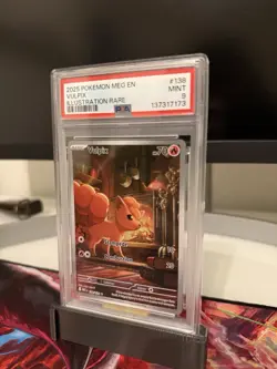 2025 POKEMON MEG EN-MEGA EVOLUTION ILLUSTRATION RARE#138 VULPIX PSA 9 - Image 3