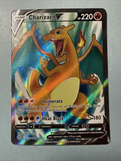 Pokemon Charizard V 153/172 Brilliant Stars Ultra Rare Full Art Holo - Image 1