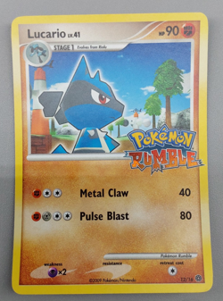 Lucario Card 12/16 Pokemon Rumble 2009 TCG Very Nice *READ* - Image 1