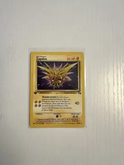 Pokemon Fossil Zapdos 30/62 1st Edition Non-Holo Rare - Image 1