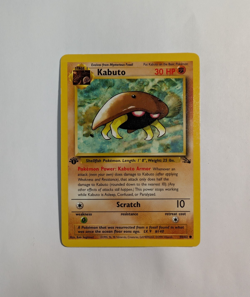 1999 WOTC Pokemon Fossil 1st Edition Card 50/62 Kabuto LP-NM English - Image 1