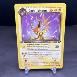 Pokemon 1st Edition Team Rocket Dark Jolteon 38/82 NS1 - Image 1