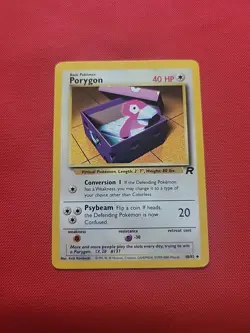 Pokemon: Porygon #48/82 Team Rocket 2000 WOTC Vintage Non-holo - LP - L19 - Image 3