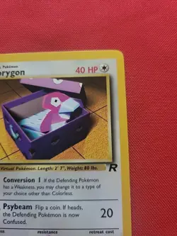 Pokemon: Porygon #48/82 Team Rocket 2000 WOTC Vintage Non-holo - LP - L19 - Image 5