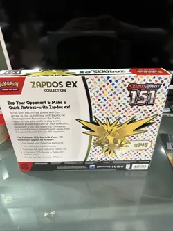 POKEMON TCG SCARLET & VIOLET 151 ZAPDOS EX COLLECTION BOX FACTORY SEALED NEW - Image 5