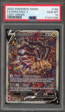 Pokemon Giratina V Lost Origin Full Alt Art #186 PSA 10 Gem Mint - Image 1