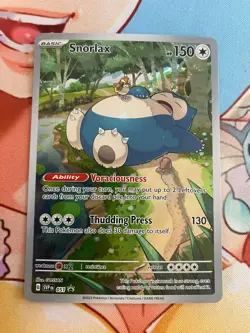 Pokemon TCG Pokemon Snorlax SVP 051 Promo Holo NM - Image 1