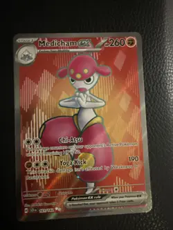 Medicham ex 161/142 Ultra Rare Pokemon TCG SV07: Stellar Crown NM - Image 1