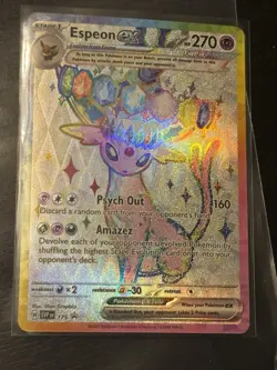 Pokemon prismatic evolutions Espeon ex 175 Black Star Promo - Image 1