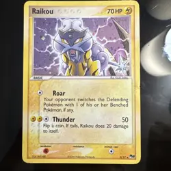 Pokemon TCG Raikou POP RARE PROMO Holo 3/17 Pokemon Promos Holo Promo Promo - Image 1