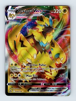 Zeraora VMAX - Crown Zenith 054/159 - Ultra Rare - NM - Pokemon - Image 1