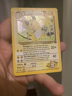 Lt. Surge's Raichu 11/132 - Pokemon TCG Gym Challenge Unlimited - Holo DMG - Image 3